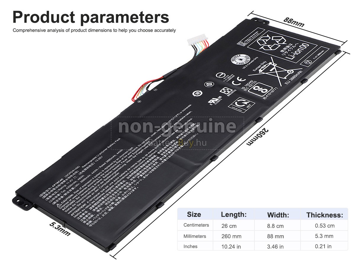 Acer Aspire 3 A315-44P-R81G helyettesítő akkumulátor