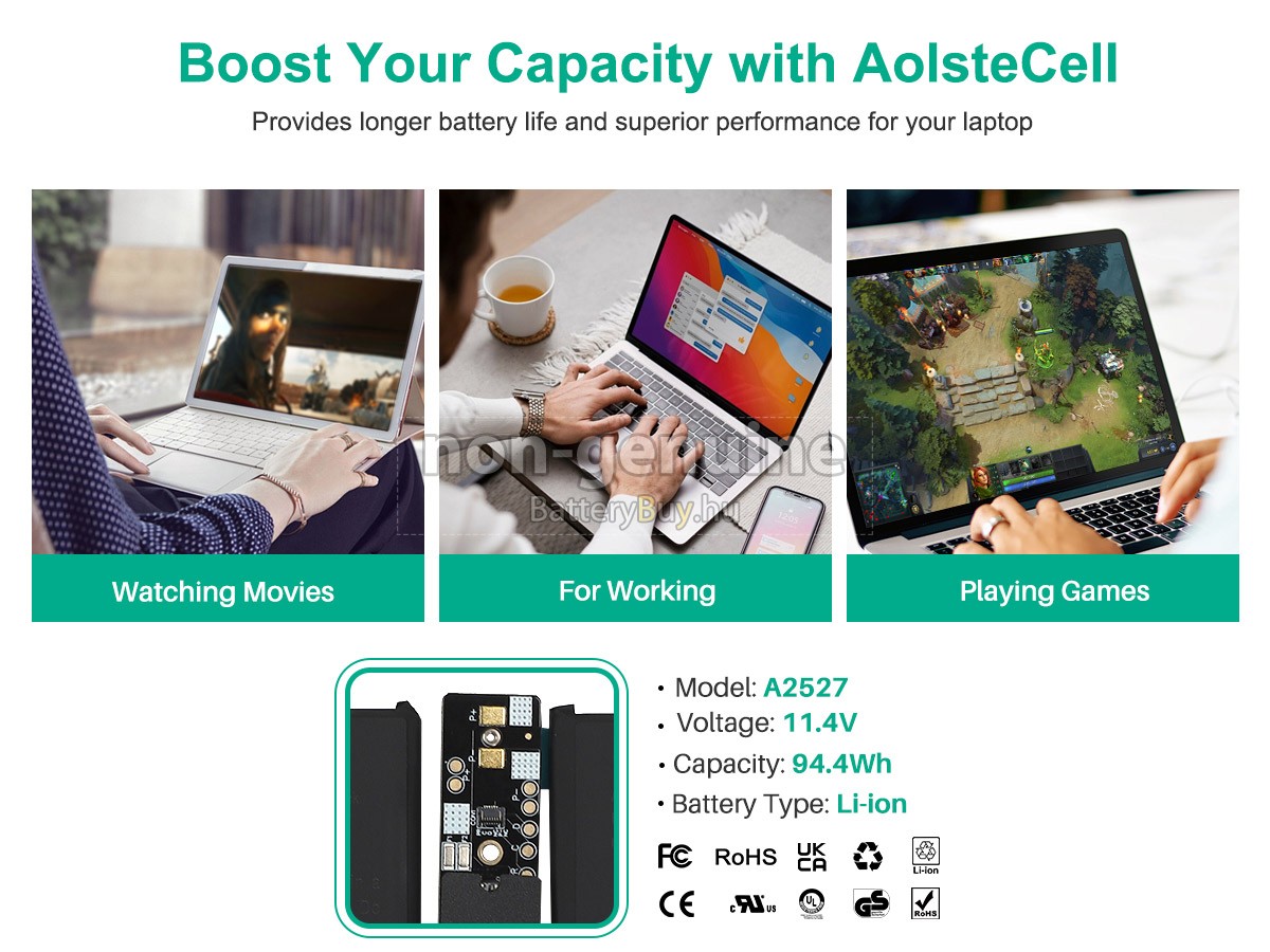 Apple A2527 helyettesítő akkumulátor