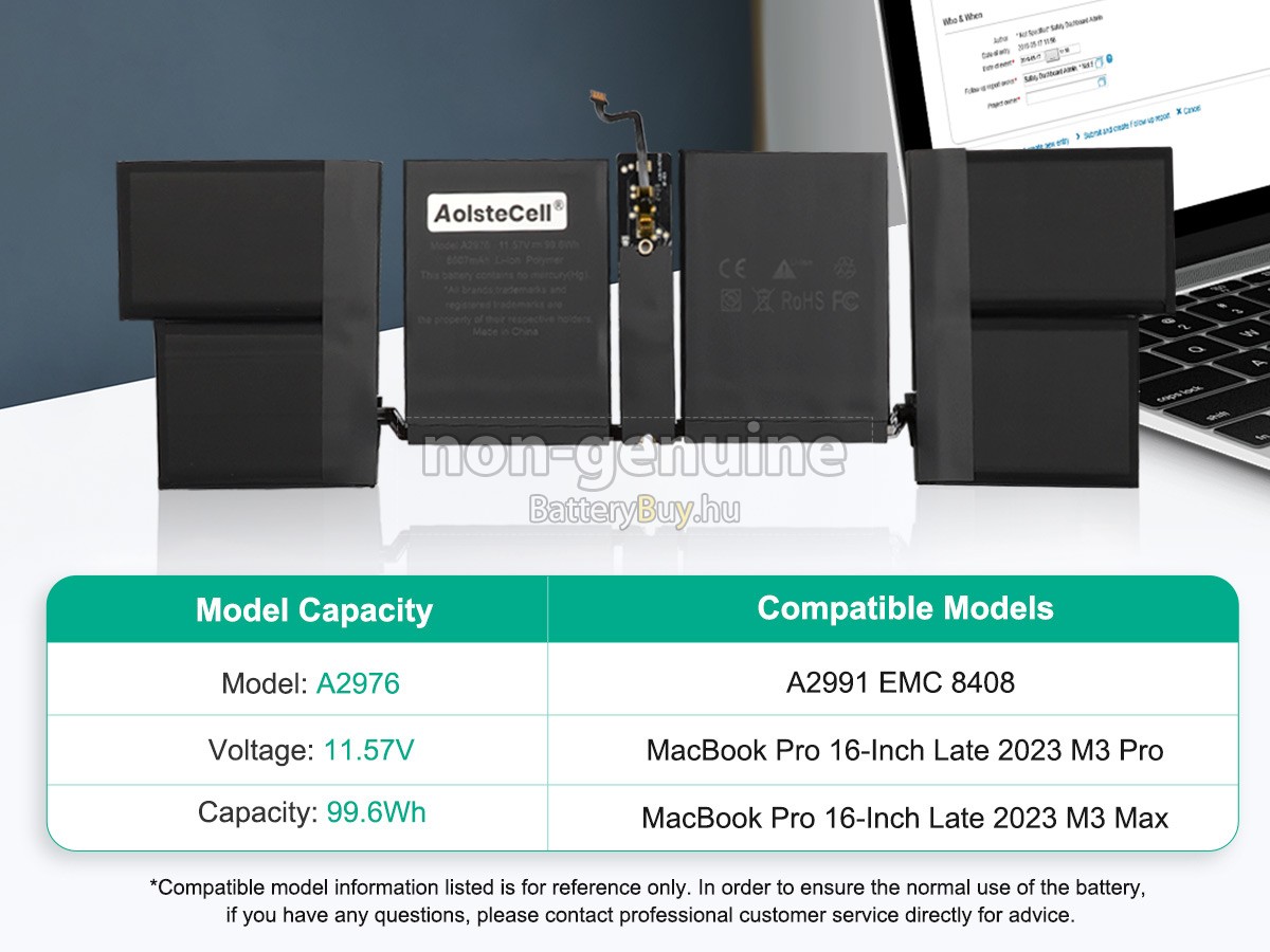 Apple A2991 helyettesítő akkumulátor