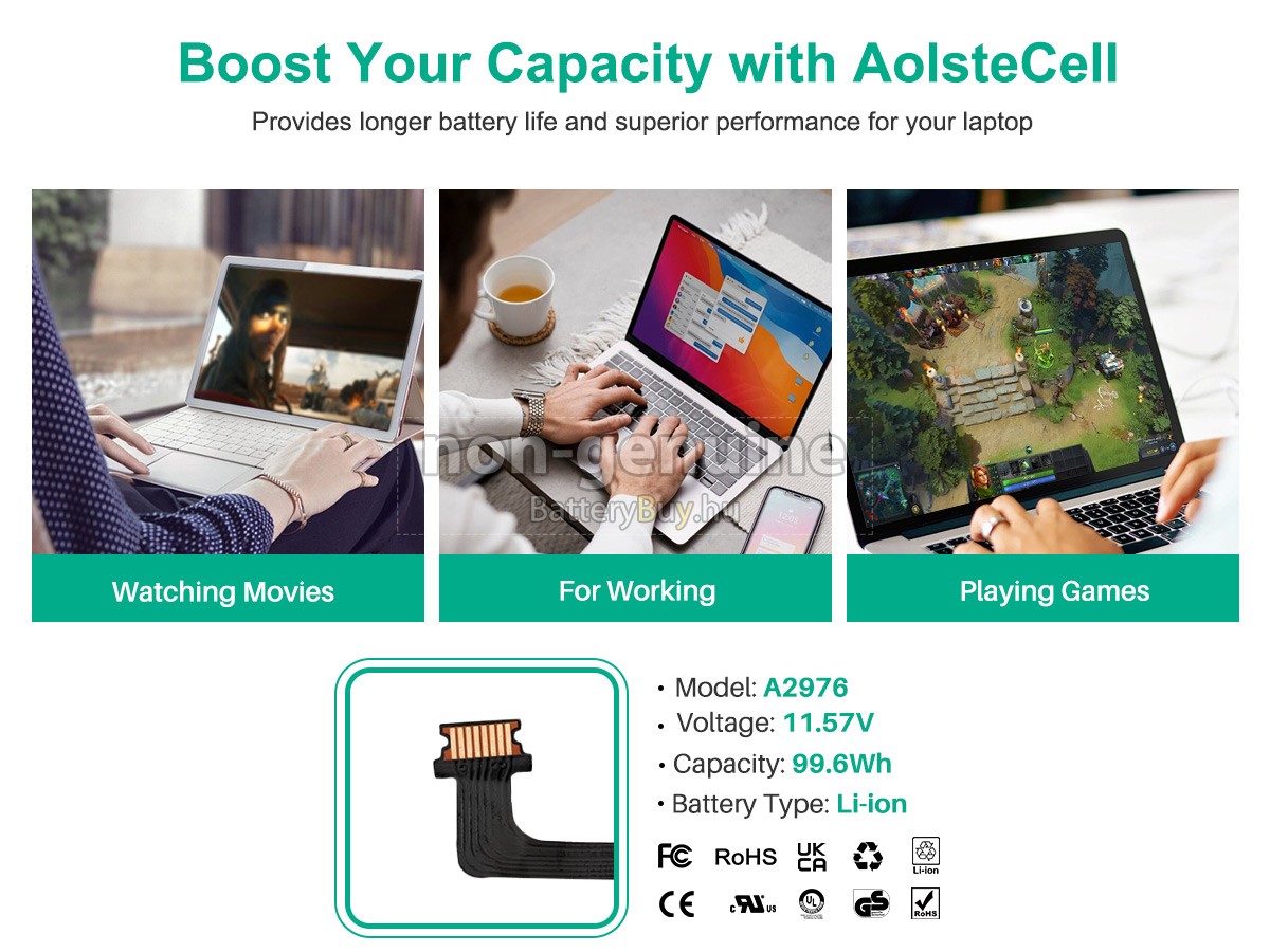 Apple A2991 helyettesítő akkumulátor