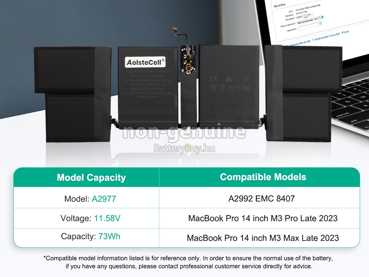 Apple A2992 helyettesítő akkumulátor
