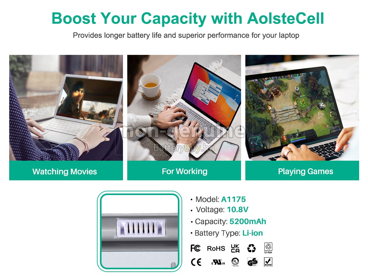 Apple MA348 helyettesítő akkumulátor