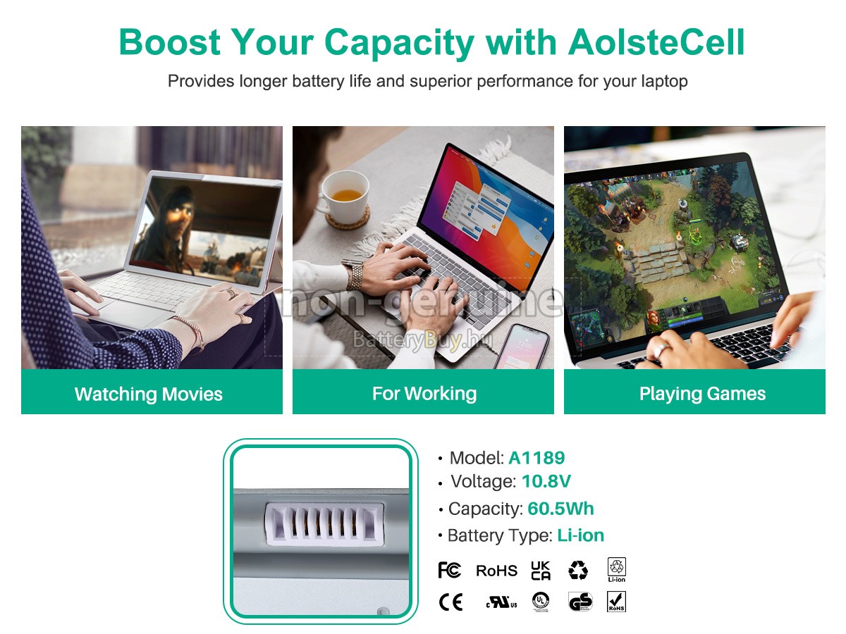 Apple 661-4231 helyettesítő akkumulátor