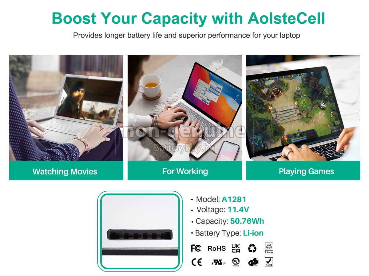 Apple A1281 helyettesítő akkumulátor