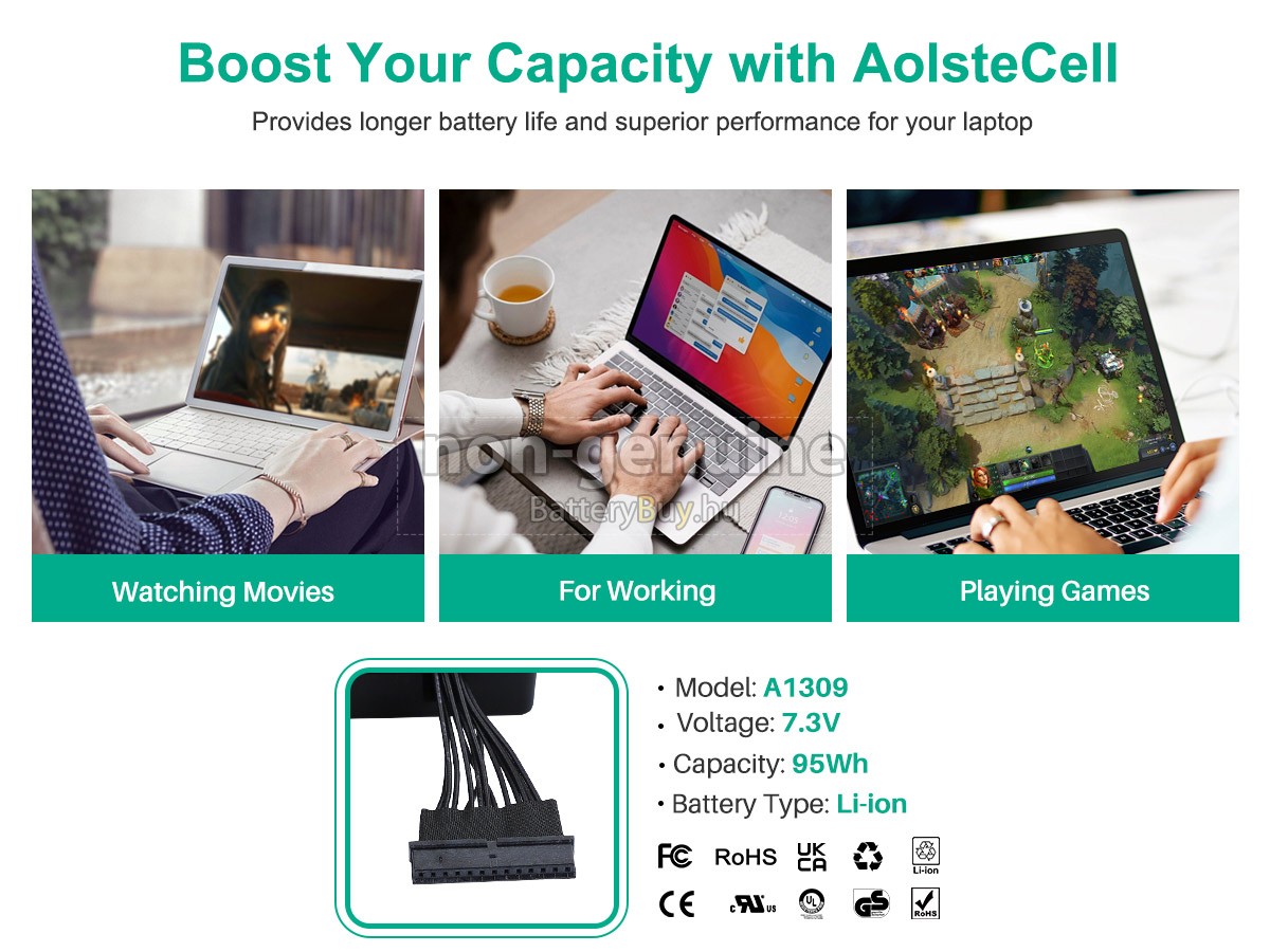 Apple MC226LL/A helyettesítő akkumulátor