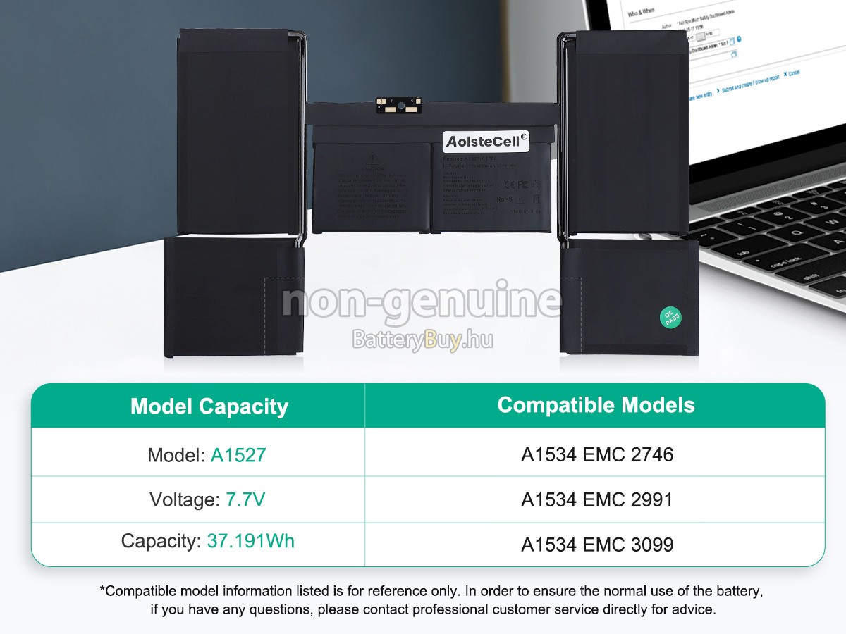 Apple MK4M2 helyettesítő akkumulátor