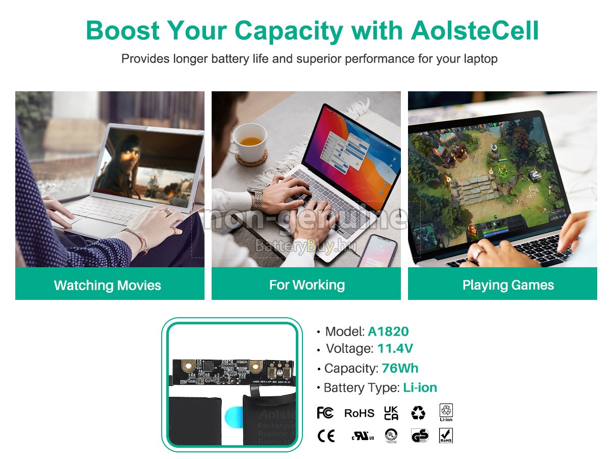 Apple MLH32LL helyettesítő akkumulátor