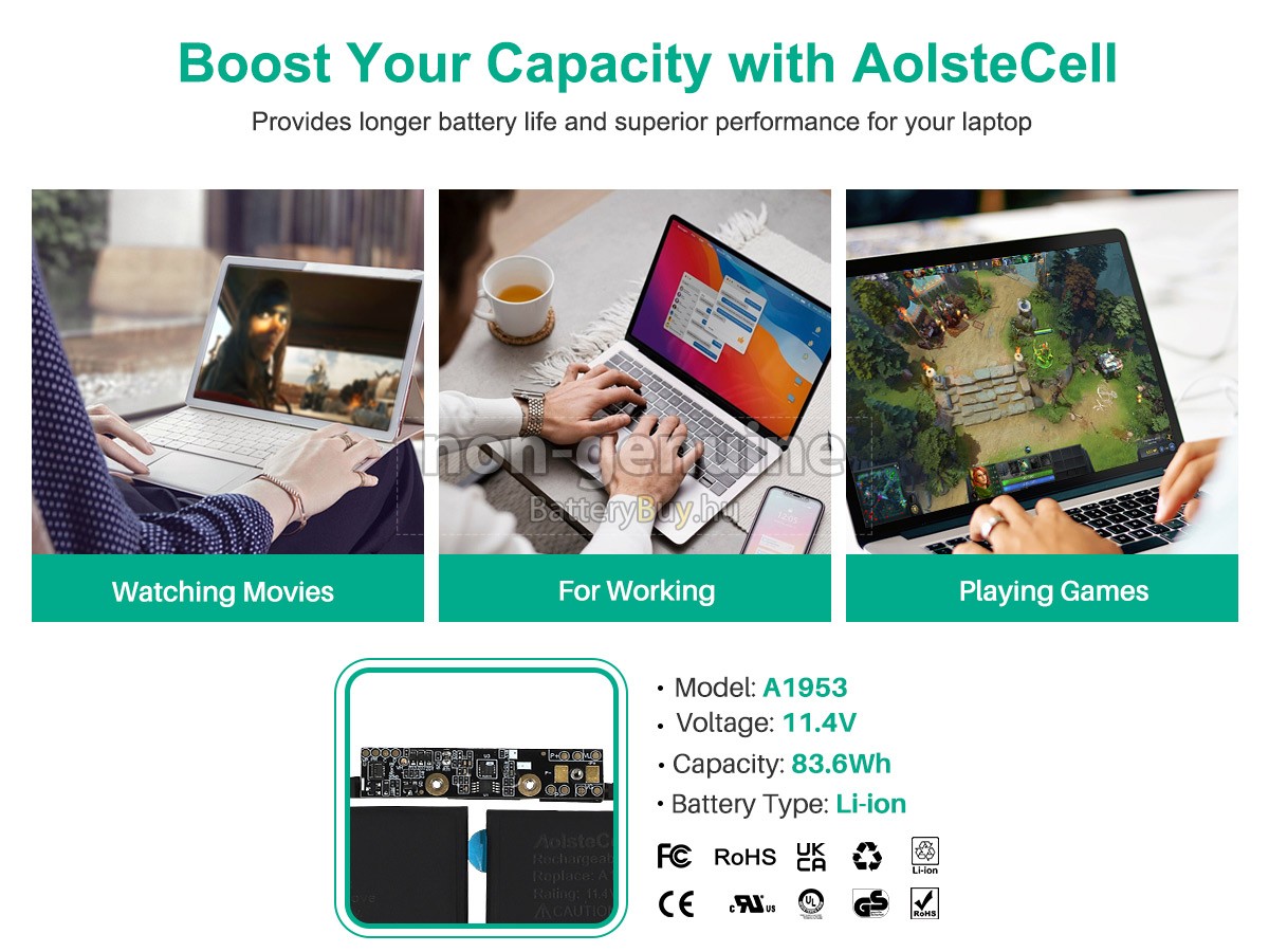 Apple MV912LL/A* helyettesítő akkumulátor