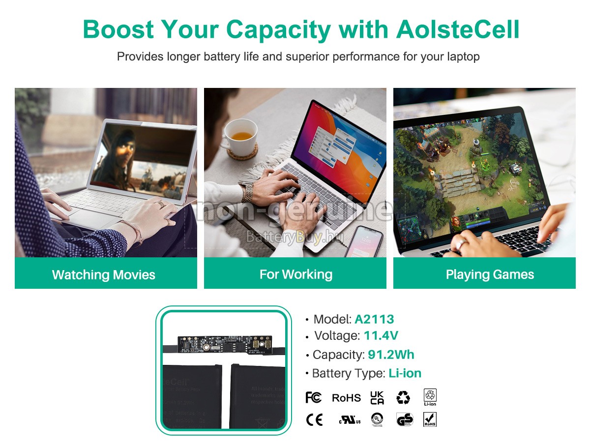 Apple MVVM2LL/A helyettesítő akkumulátor