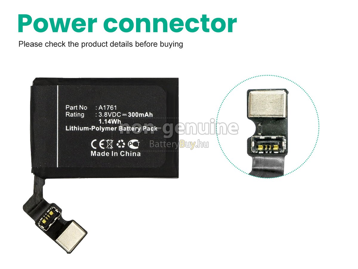 Apple MNPT2 helyettesítő akkumulátor