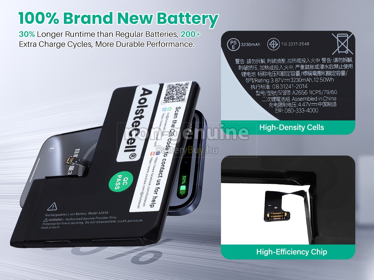 Apple MLUK3VC/A helyettesítő akkumulátor