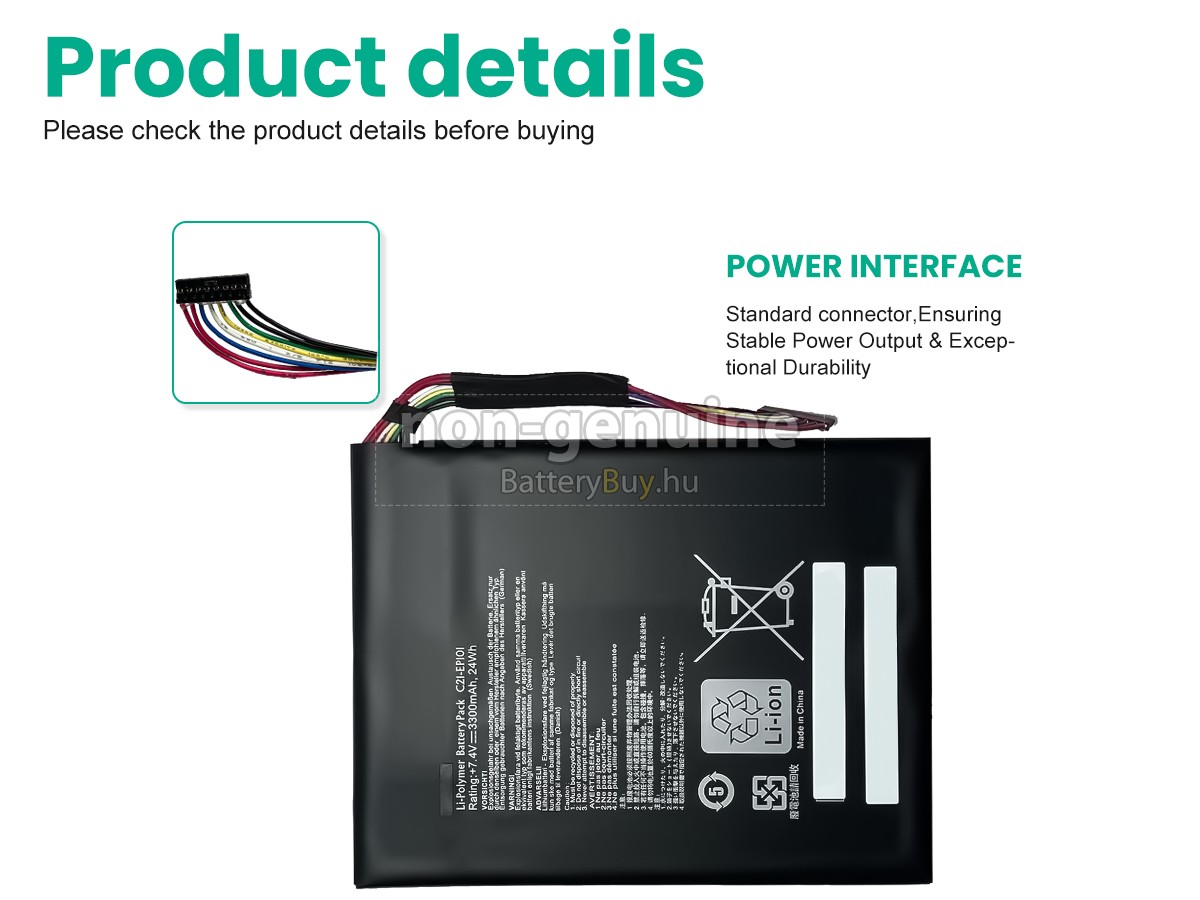 Asus TF101-1B004A helyettesítő akkumulátor