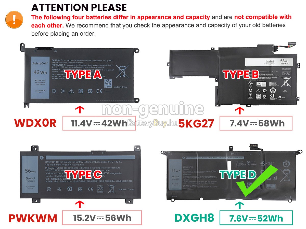 Dell Inspiron 14 7000 helyettesítő akkumulátor