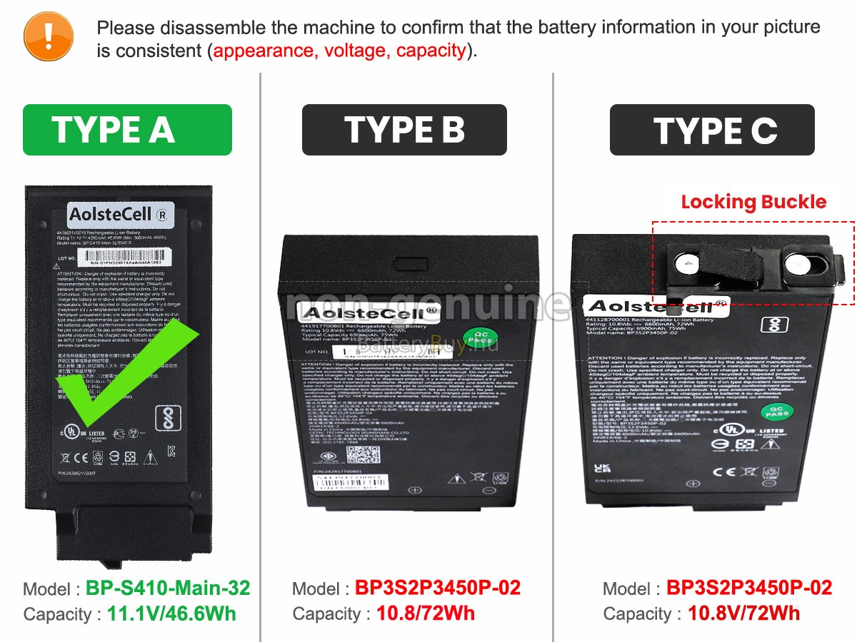 Getac S410 helyettesítő akkumulátor