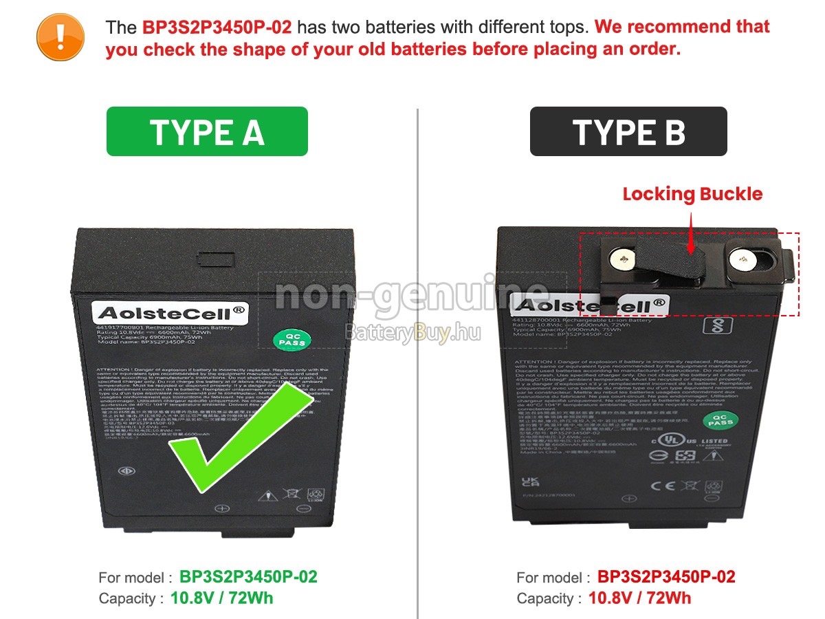 Getac S410 G4 helyettesítő akkumulátor