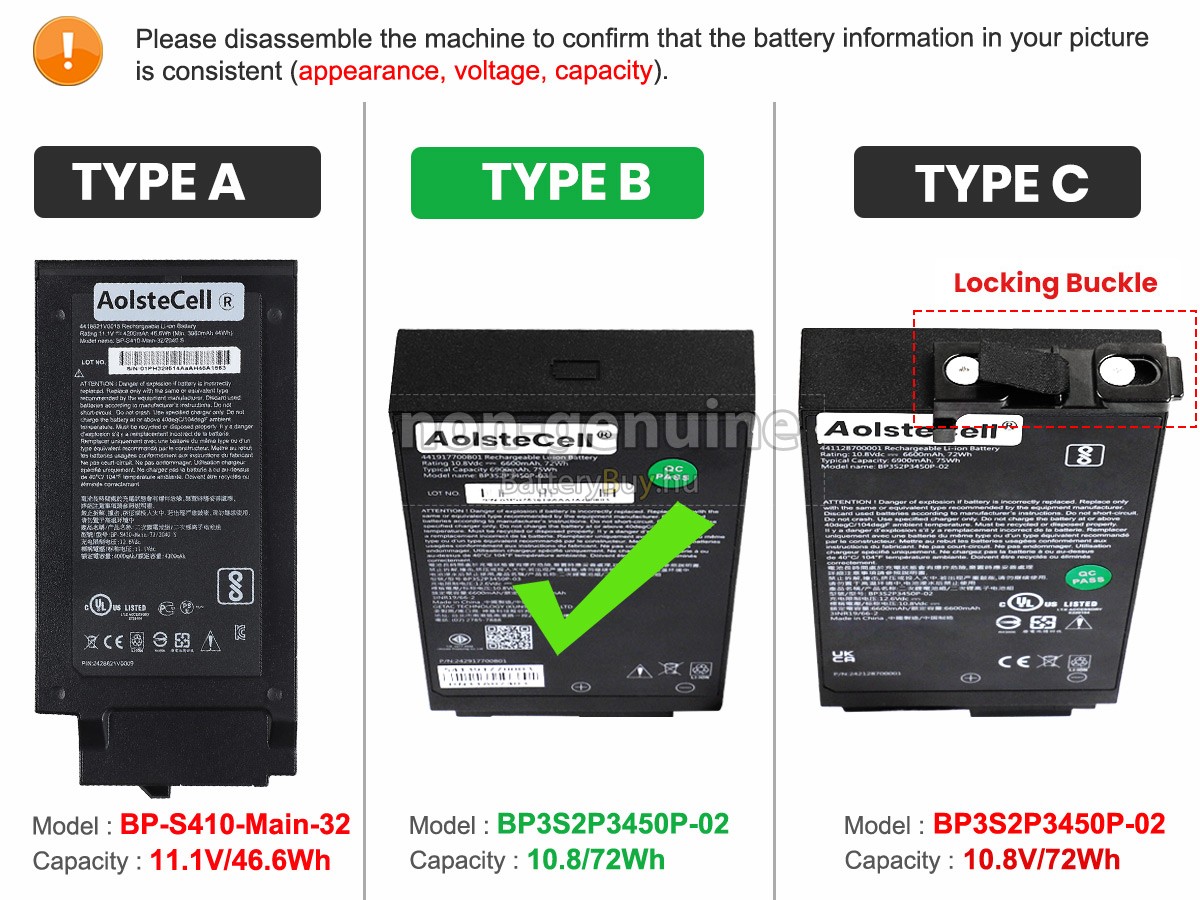 Getac S410 helyettesítő akkumulátor