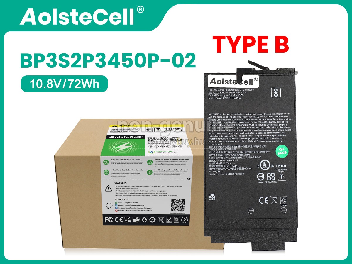 Getac S410 G4 helyettesítő akkumulátor