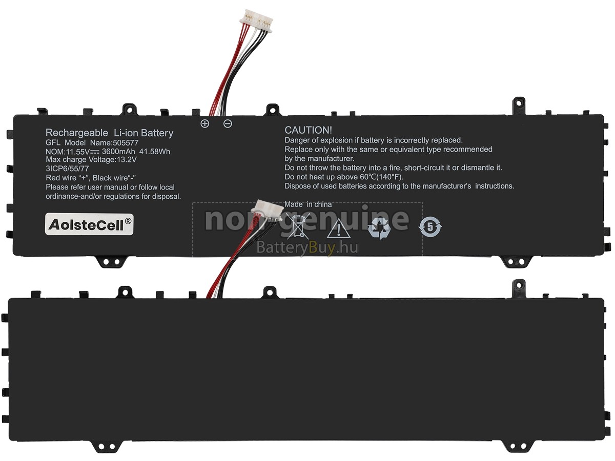 Haier 505577 helyettesítő akkumulátor