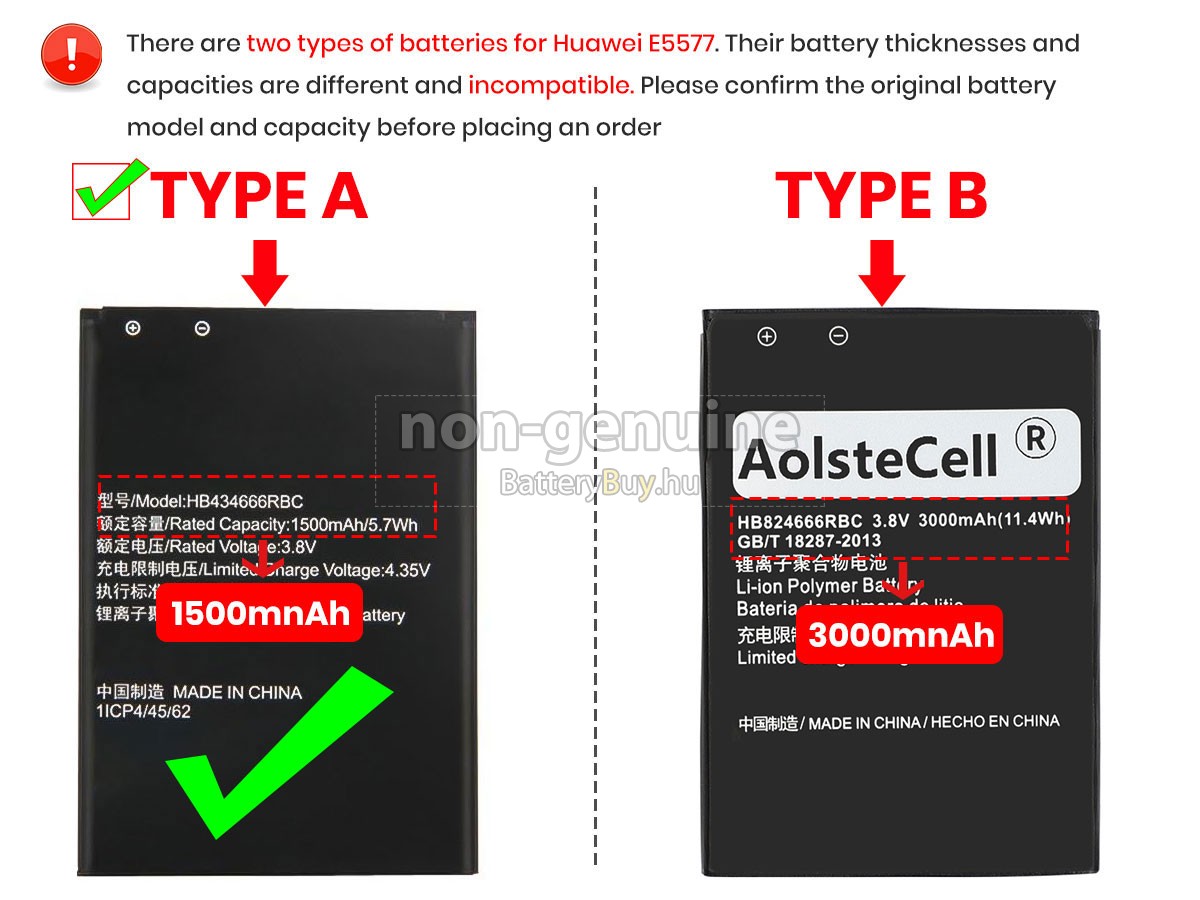 Huawei E5577 helyettesítő akkumulátor