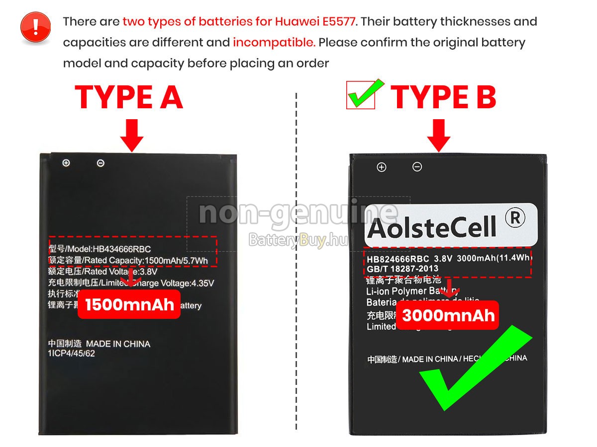 Huawei E5577 helyettesítő akkumulátor