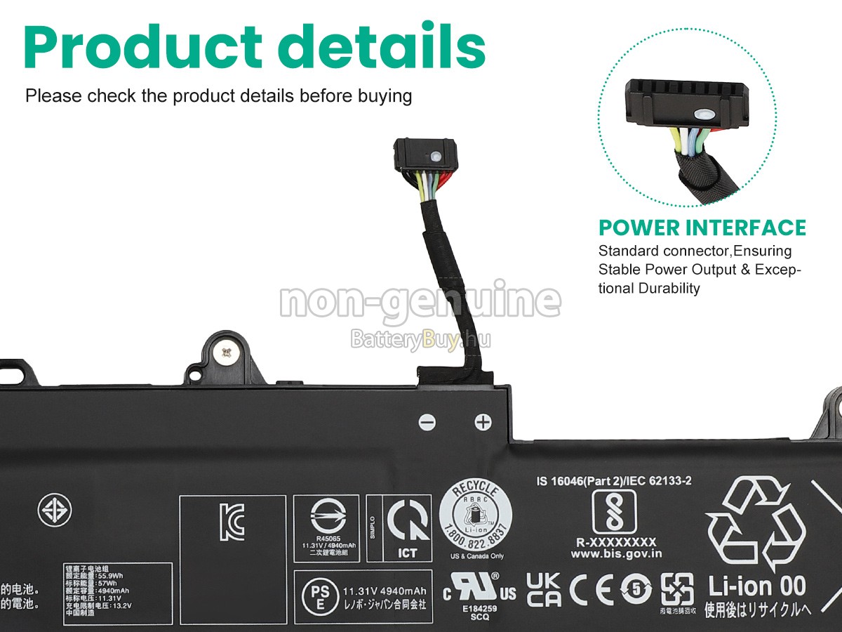 Lenovo L23L3P71 helyettesítő akkumulátor