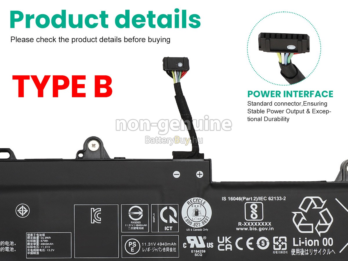 Lenovo ThinkPad L16 GEN 1-21L8 helyettesítő akkumulátor