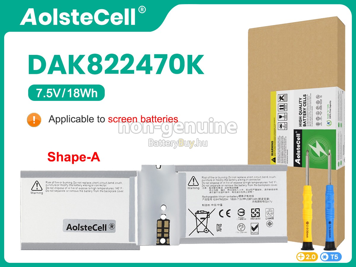 Microsoft Surface BOOK 2 1832 helyettesítő akkumulátor