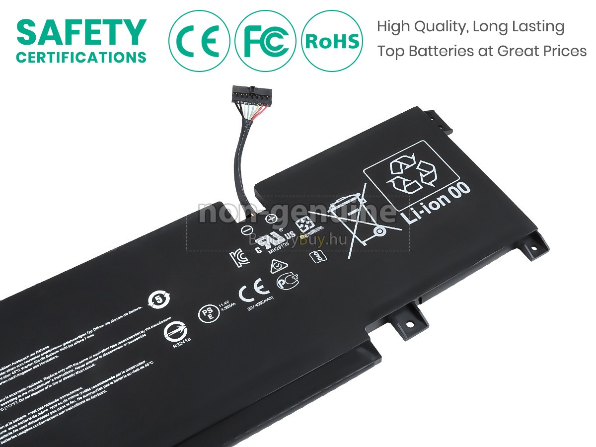MSI PRESTIGE 14 A12UC helyettesítő akkumulátor