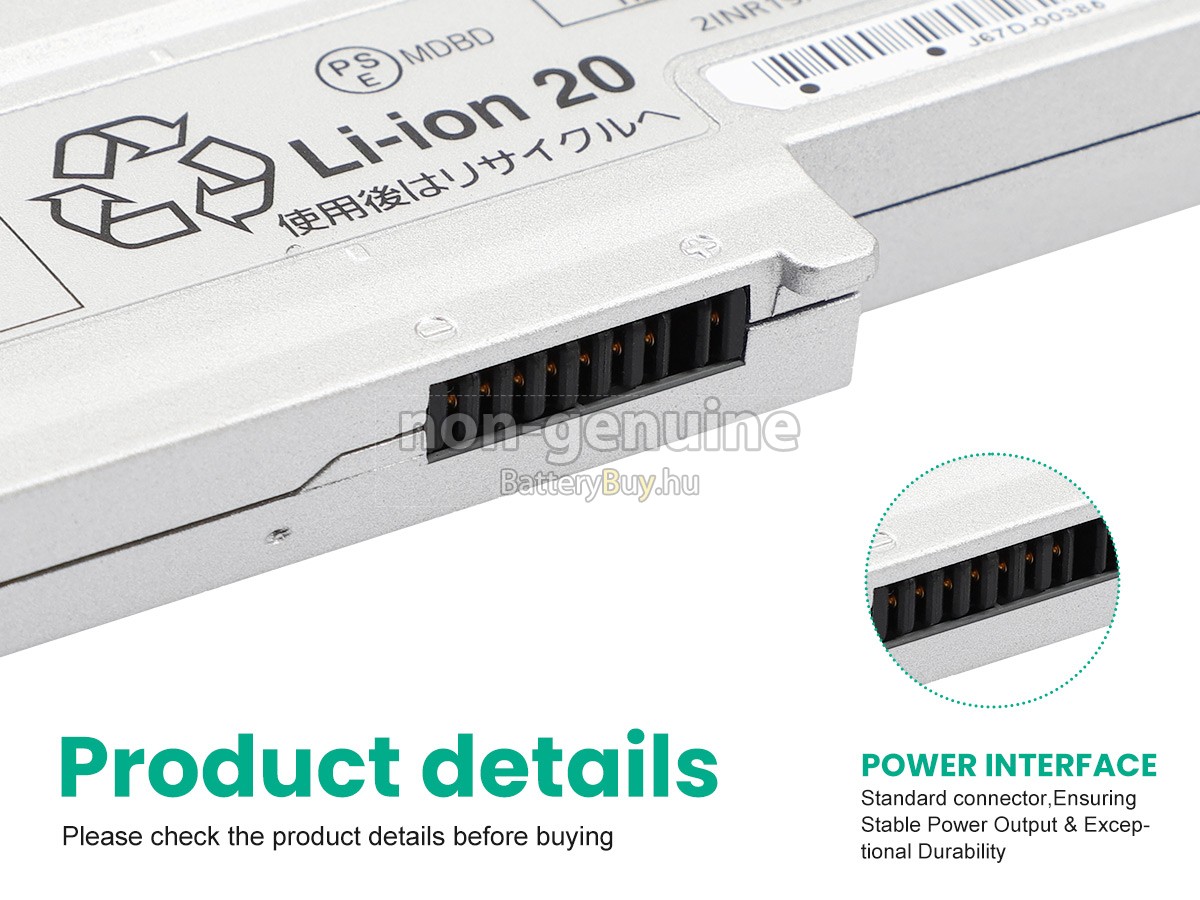 Panasonic CF-VZSU0SJS helyettesítő akkumulátor