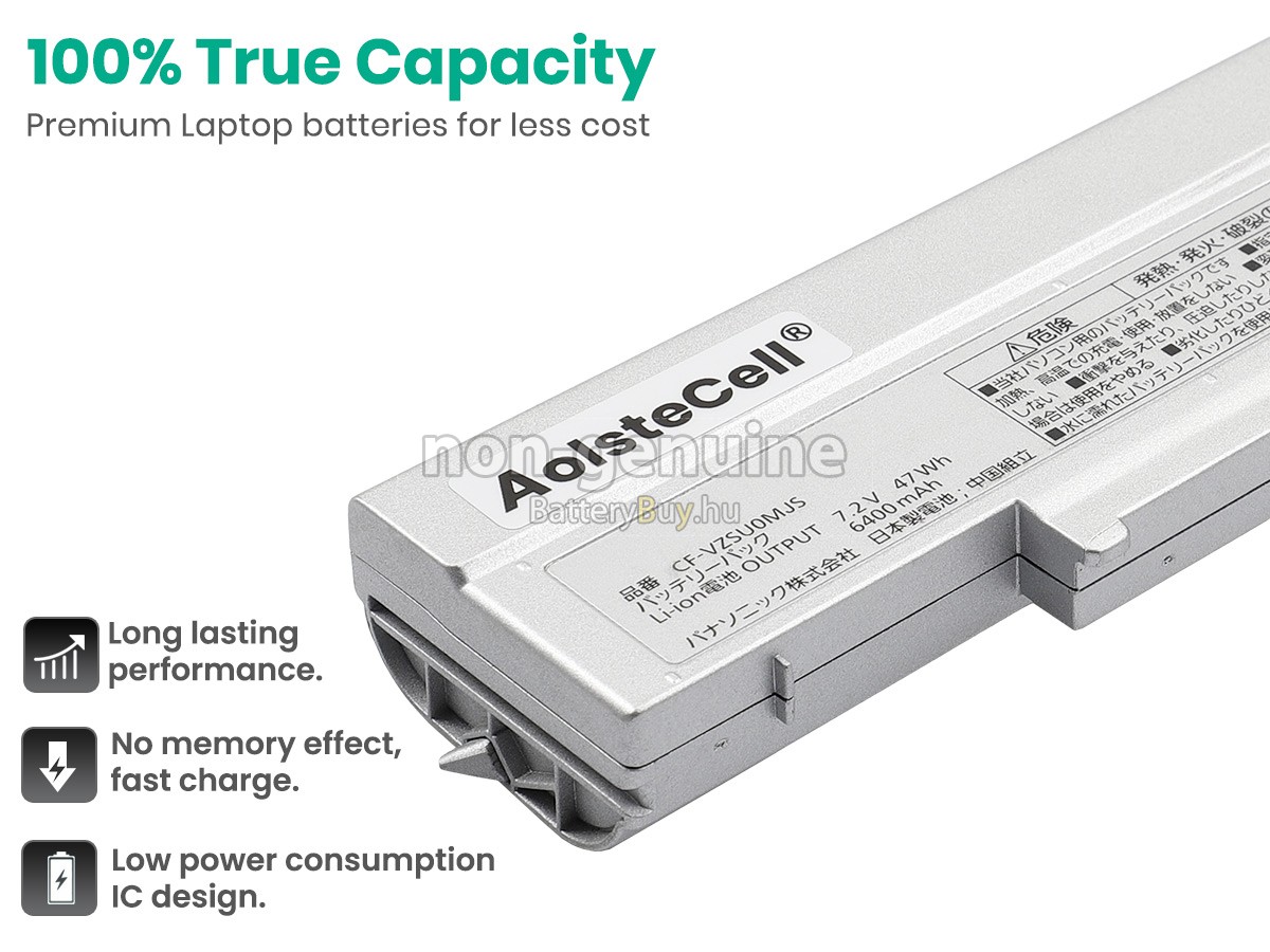 Panasonic CF-VZSU0SJS helyettesítő akkumulátor