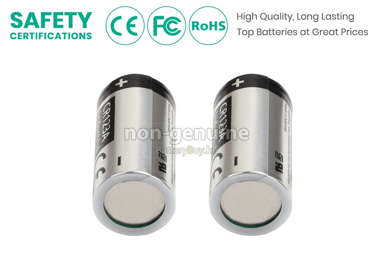 Panasonic CR123A helyettesítő akkumulátor