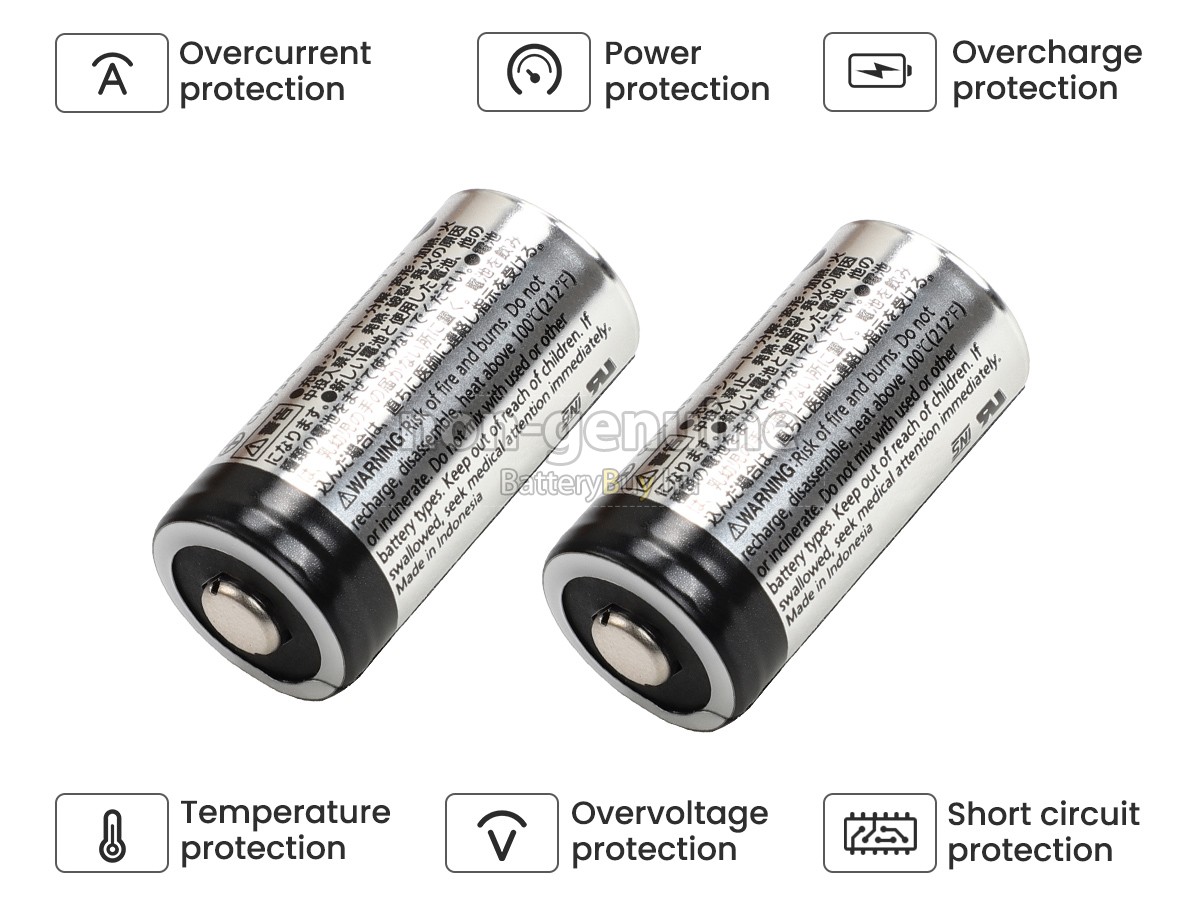 Panasonic CR123A helyettesítő akkumulátor