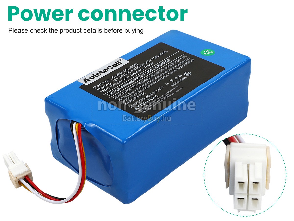 Samsung VCA-RBT72 helyettesítő akkumulátor