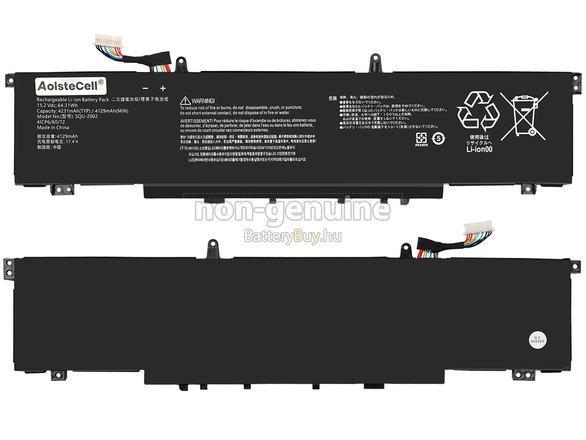 Thunderobot 916QA139H helyettesítő akkumulátor