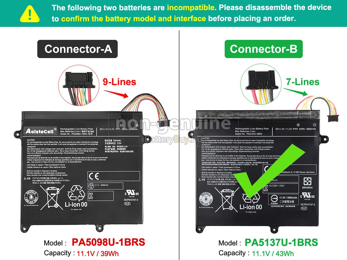 Toshiba Portege Z10T-A1102L helyettesítő akkumulátor